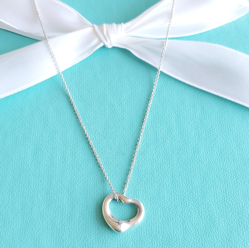 Peretti 16mm open heart pendant necklace